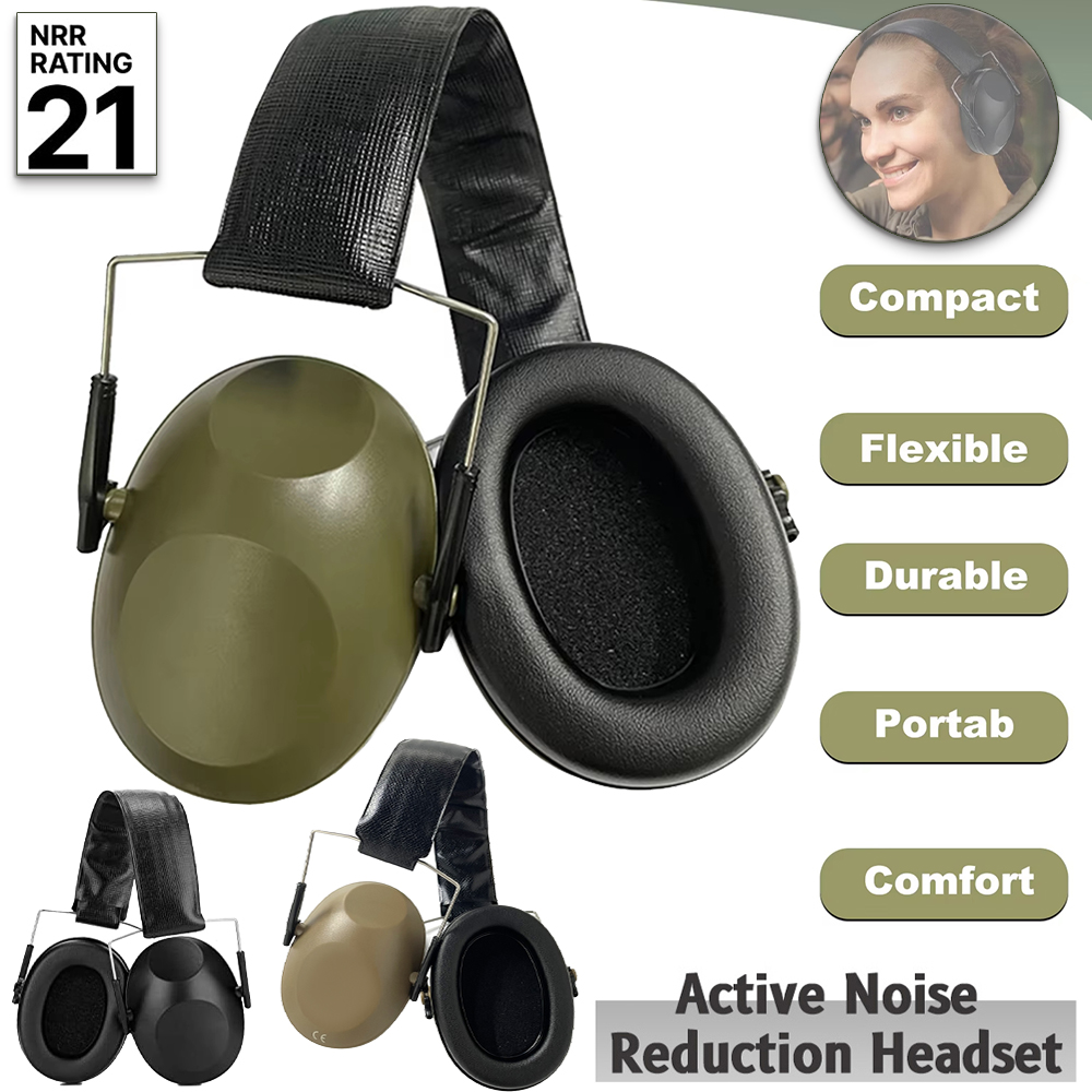 Ear Muff Foldable - 소음 감소 안전 귀마개 슈터용 청력