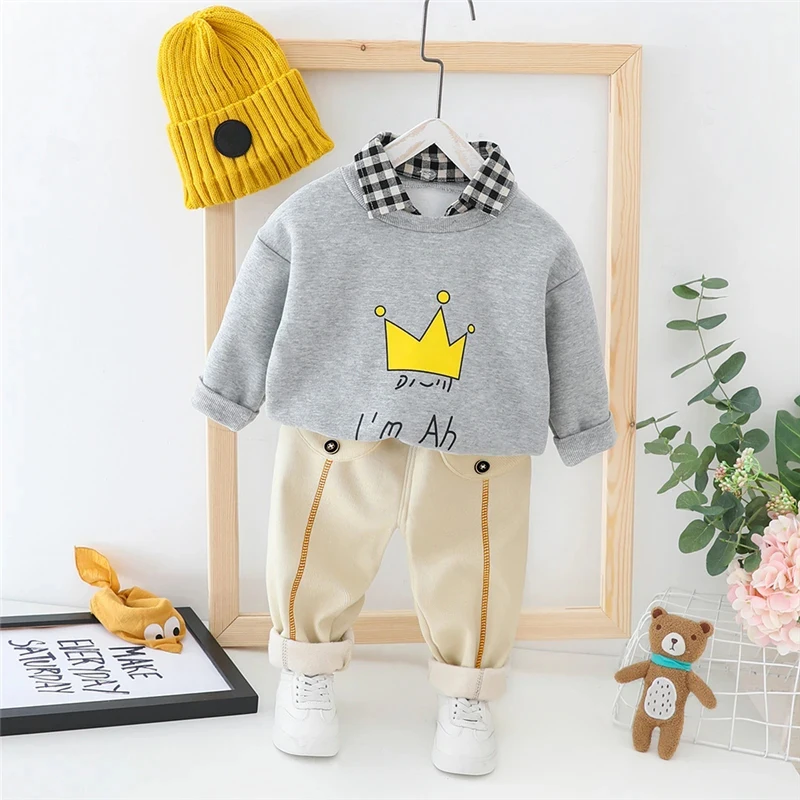 Winter Clothing Activities For Toddlers - 가을 겨울 어린이 봉제 스웨터 바지,