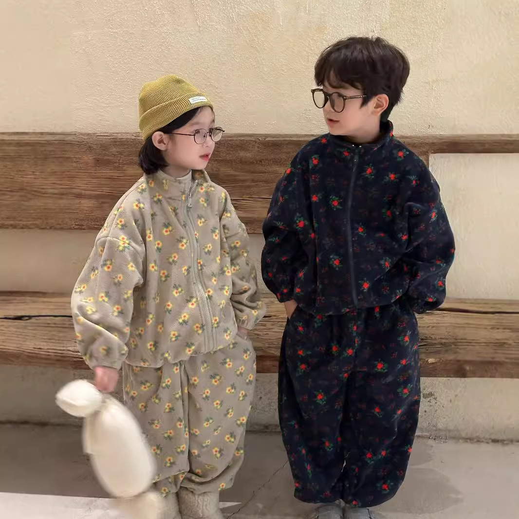 Winter Clothing Activities For Toddlers - 아기 소녀 소년 벨벳 의류 세트