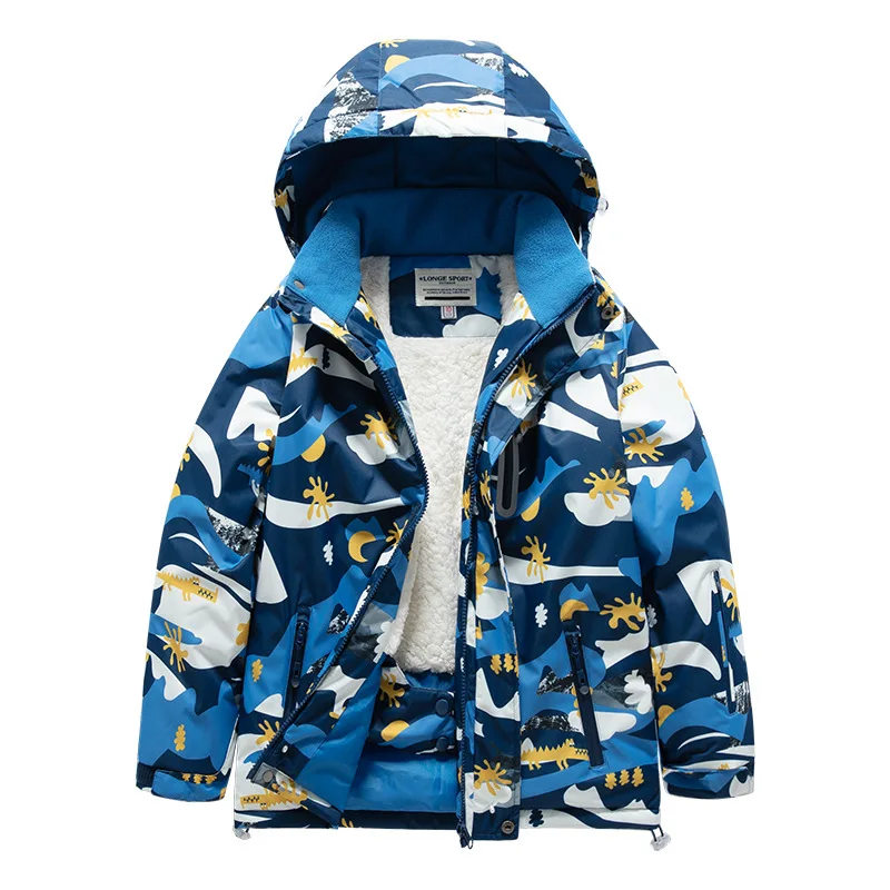 Ski Pants Waterproof - -30도 이하 아동용 야외 두꺼운 방수,