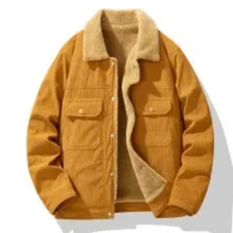 Quality Winter Clothing Brand - 리비엘리 남성용 고품질 코듀로이 재킷 양털