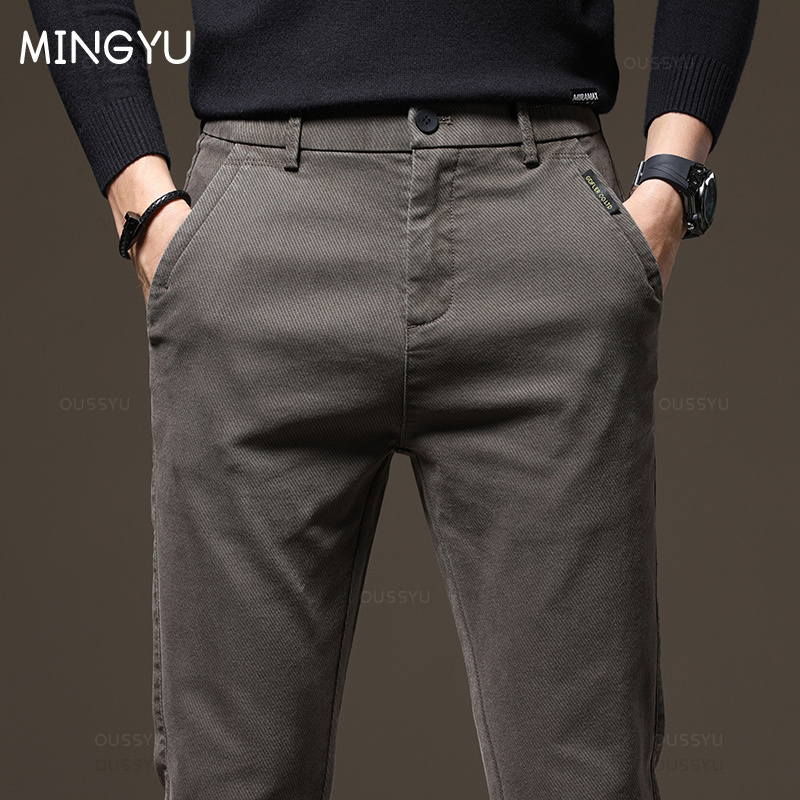 Quality Winter Clothing Brand - 가을 겨울 고품질 바지 남성 탄성