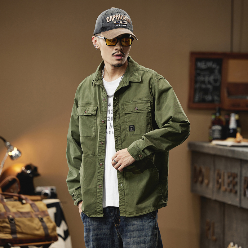 남성용 카고 셔츠, 긴팔 캐주얼 코튼 셔츠, 하이 퀄리 - Quality Winter Clothing Brand 리뷰 및 가격