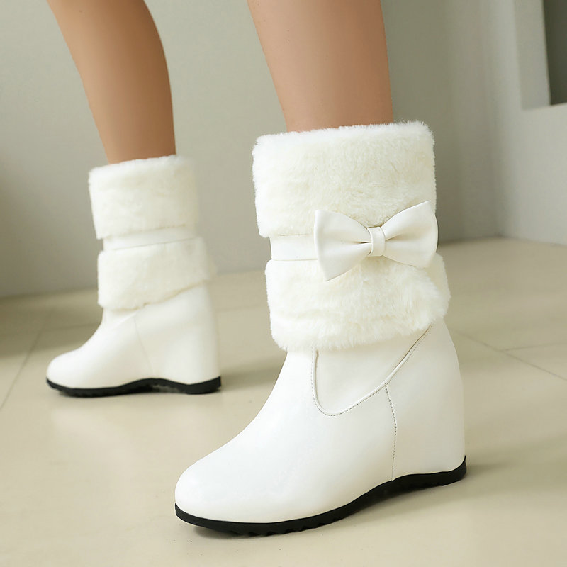 여성용 블랙 화이트 겨울 스노우 부츠 인조 퍼 안감 웨 - Snow Boot Fur Lined 리뷰 및 가격