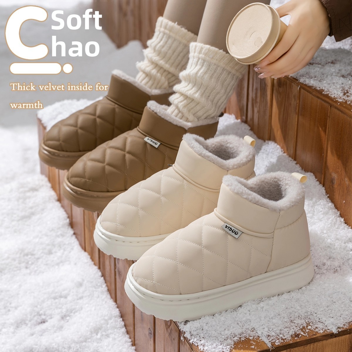 여성 겨울 방수 스노우 부츠 플랫폼 미끄럼 방지 퍼 안 - Snow Boot Fur Lined 리뷰 및 가격