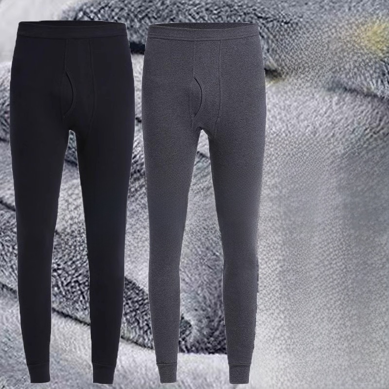 남성용 열 플리스 안감 두꺼운 슬림핏 바지 가을 겨울  - Thermal Base Layer 리뷰 및 가격