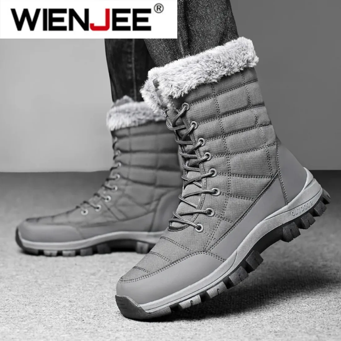 남성 겨울 스노우 부츠 방수 모피 안감 따뜻한 발목 부 - Snow Boot Fur Lined 리뷰 및 가격