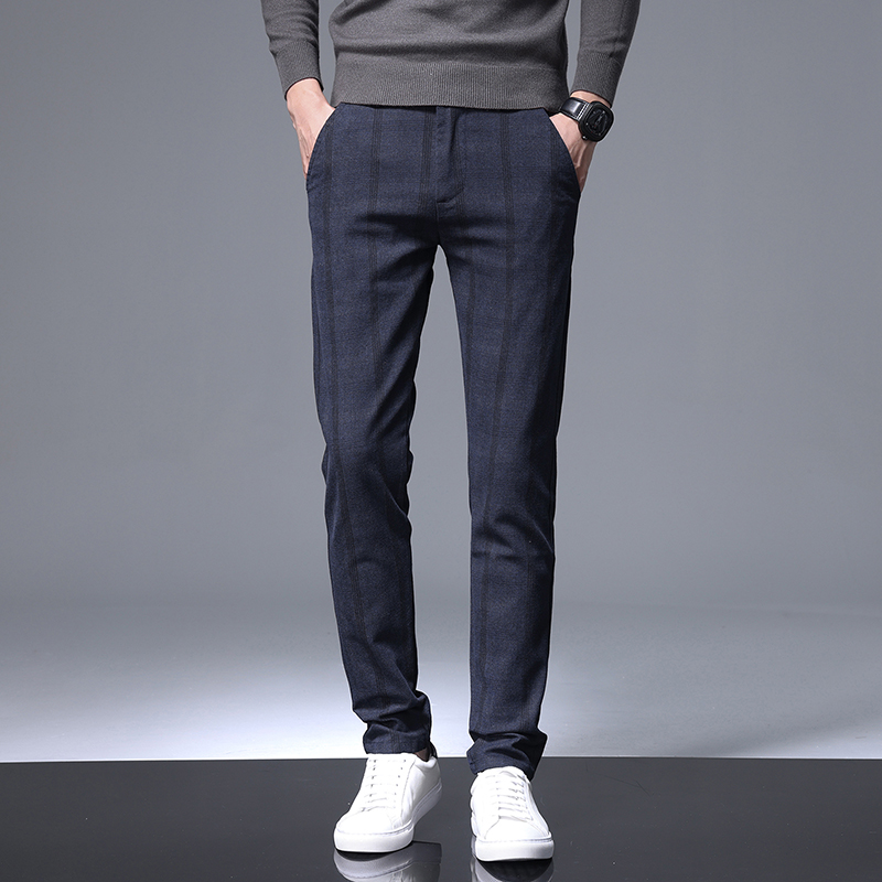2025 새로운 격자 무늬 바지 남성 비즈니스 슬림 맞 - Quality Winter Clothing Brand 리뷰 및 가격