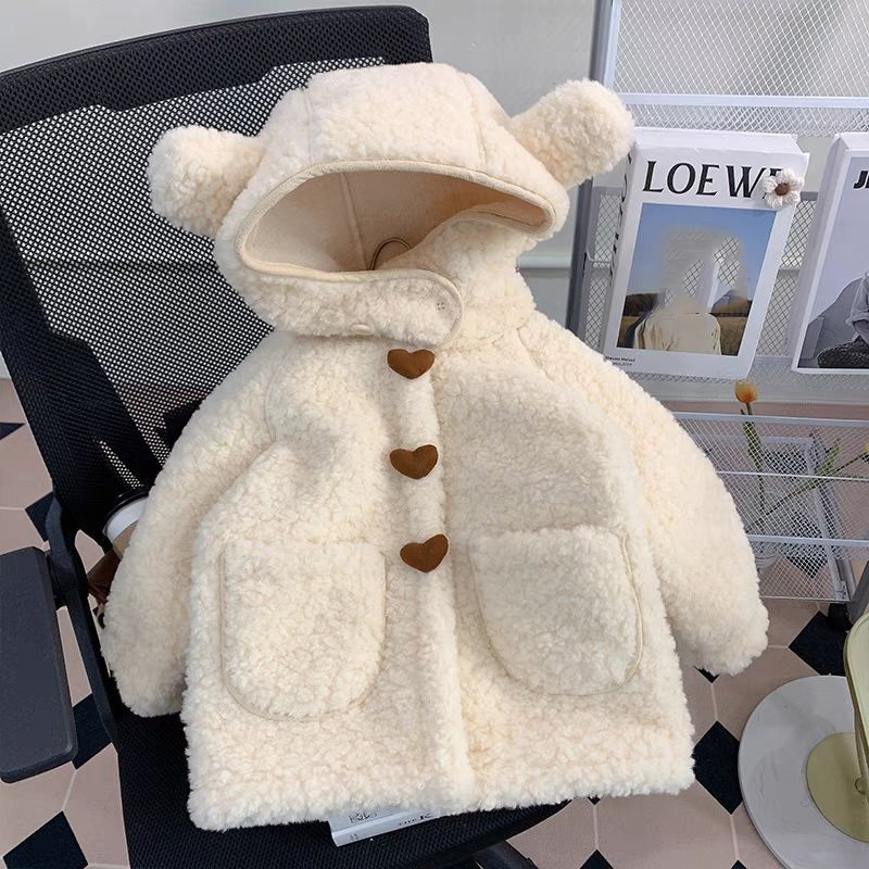 두꺼운 양털 소녀 코트 어린이 겨울 따뜻한 재킷 어린이 - Winter Clothing Activities For Toddlers 리뷰 및 가격
