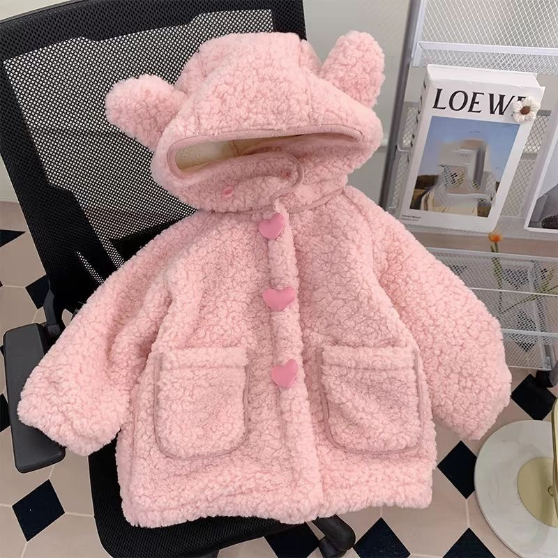 두꺼운 양털 소녀 코트 어린이 겨울 따뜻한 재킷 어린이 - Winter Clothing Activities For Toddlers 리뷰 및 가격
