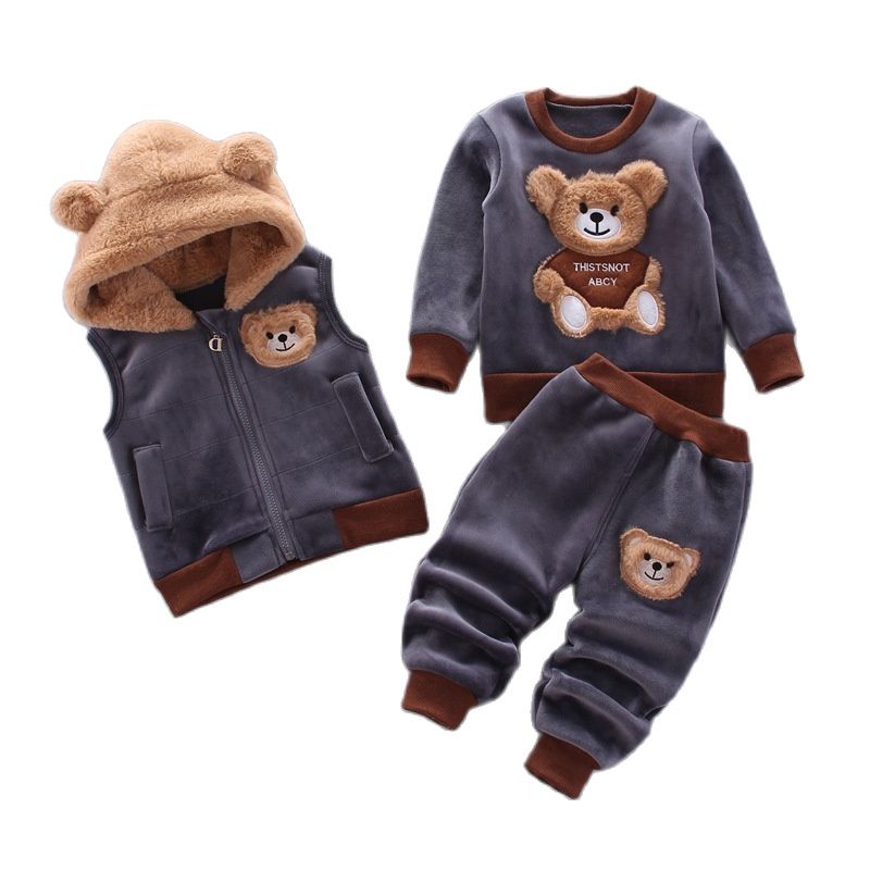 아기 소년 의류 세트 가을, 겨울 벨벳 두꺼운 따뜻한  - Winter Clothing Activities For Toddlers 리뷰 및 가격