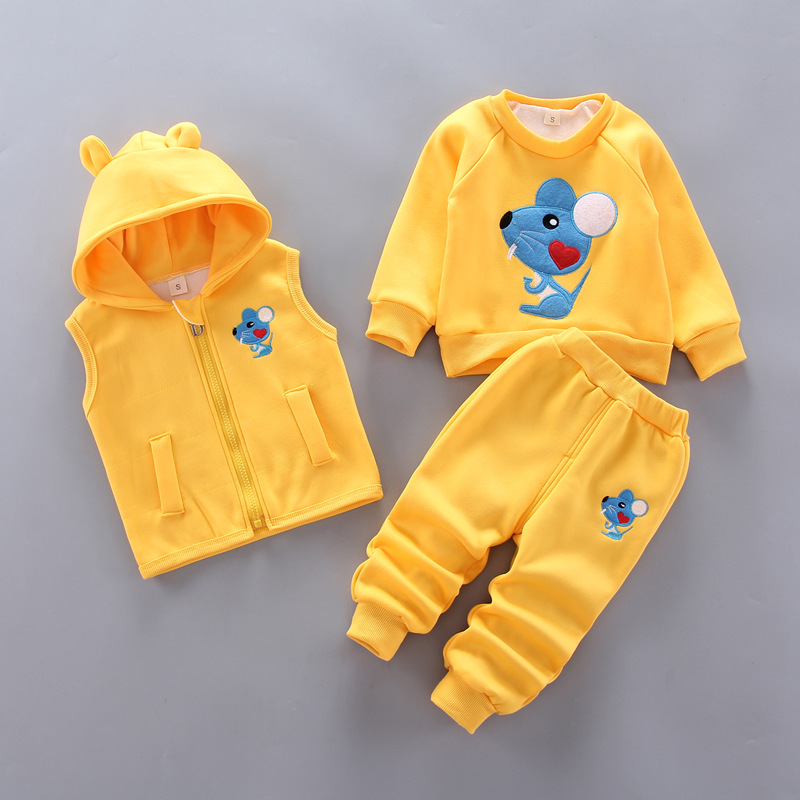 아기 소년 의류 세트 가을, 겨울 벨벳 두꺼운 따뜻한  - Winter Clothing Activities For Toddlers 리뷰 및 가격