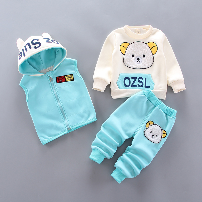 아기 소년 의류 세트 가을, 겨울 벨벳 두꺼운 따뜻한  - Winter Clothing Activities For Toddlers 리뷰 및 가격