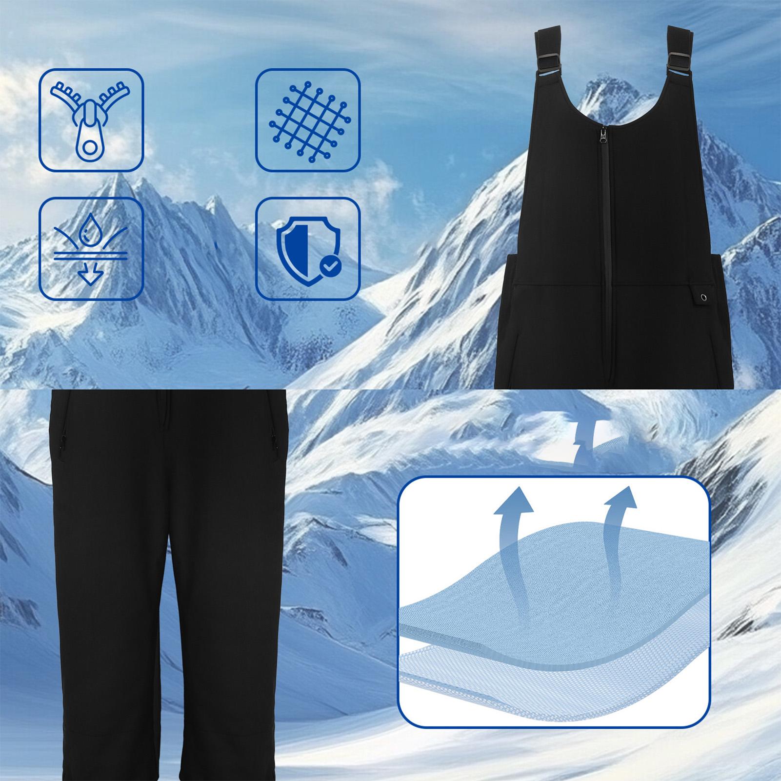 여성용 방풍 방수 절연 비브 바지 조절 가능한 어깨끈  - Ski Pants Waterproof 리뷰 및 가격