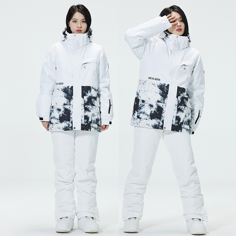남성과 여성을 위한 컬러 블록 스키 세트, 방풍, 방수 - Ski Pants Waterproof 리뷰 및 가격