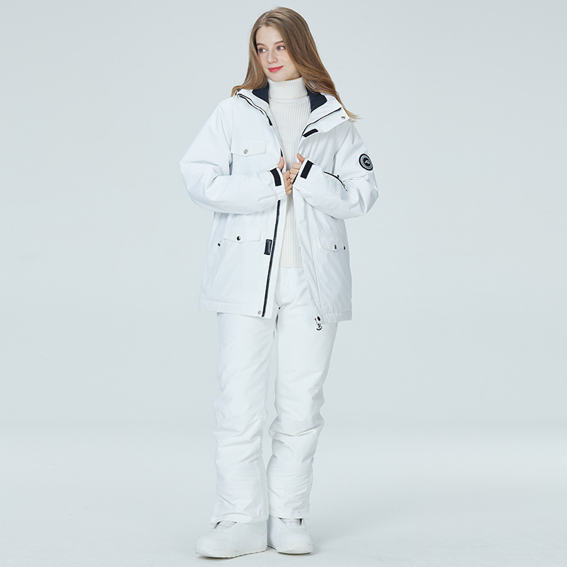 여성용 10K 퓨어 화이트 스키 복, 스노우 보드 의류 - Ski Pants Waterproof 리뷰 및 가격