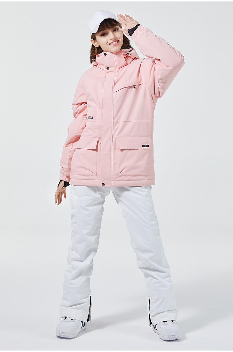 여성용 10K 퓨어 화이트 스키 복, 스노우 보드 의류 - Ski Pants Waterproof 리뷰 및 가격