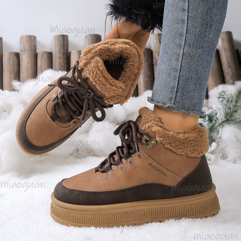 플러스 사이즈 36-41 겨울 여성용 스노우 부츠 퍼  - Snow Boot Fur Lined 리뷰 및 가격