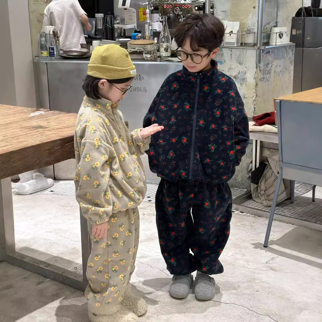아기 소녀 소년 벨벳 의류 세트 유아 어린이 꽃 코트  - Winter Clothing Activities For Toddlers 리뷰 및 가격