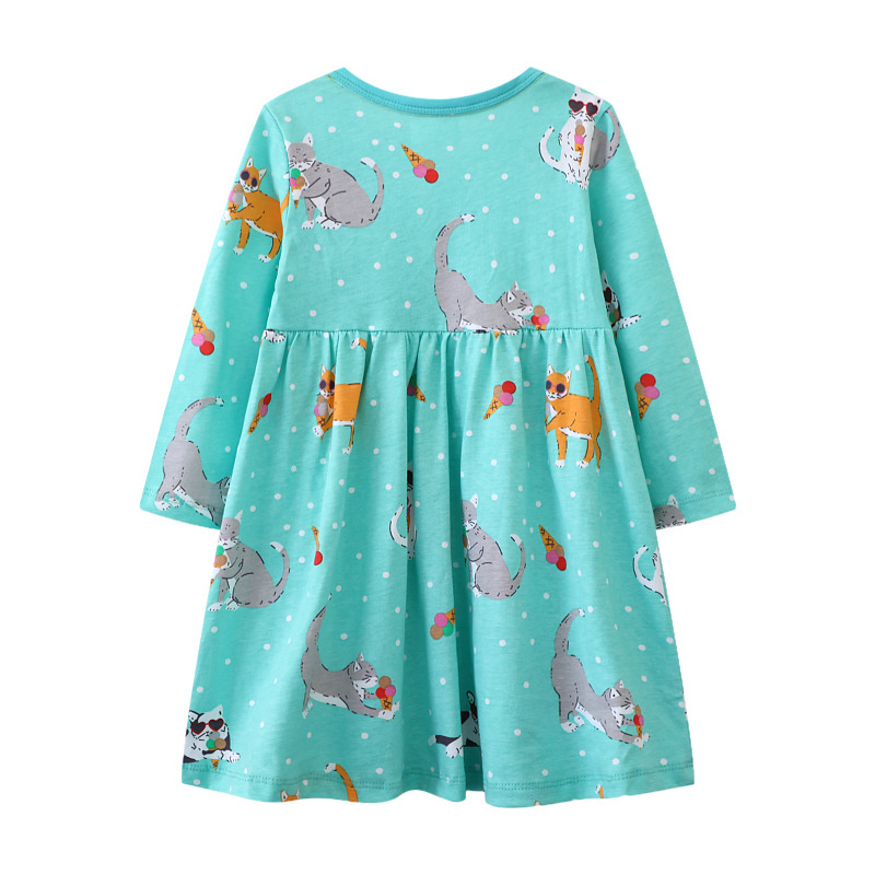 점핑 미터 걸스 긴 소매 고양이 의상 드레스 2-7T  - Winter Clothing Activities For Toddlers 리뷰 및 가격
