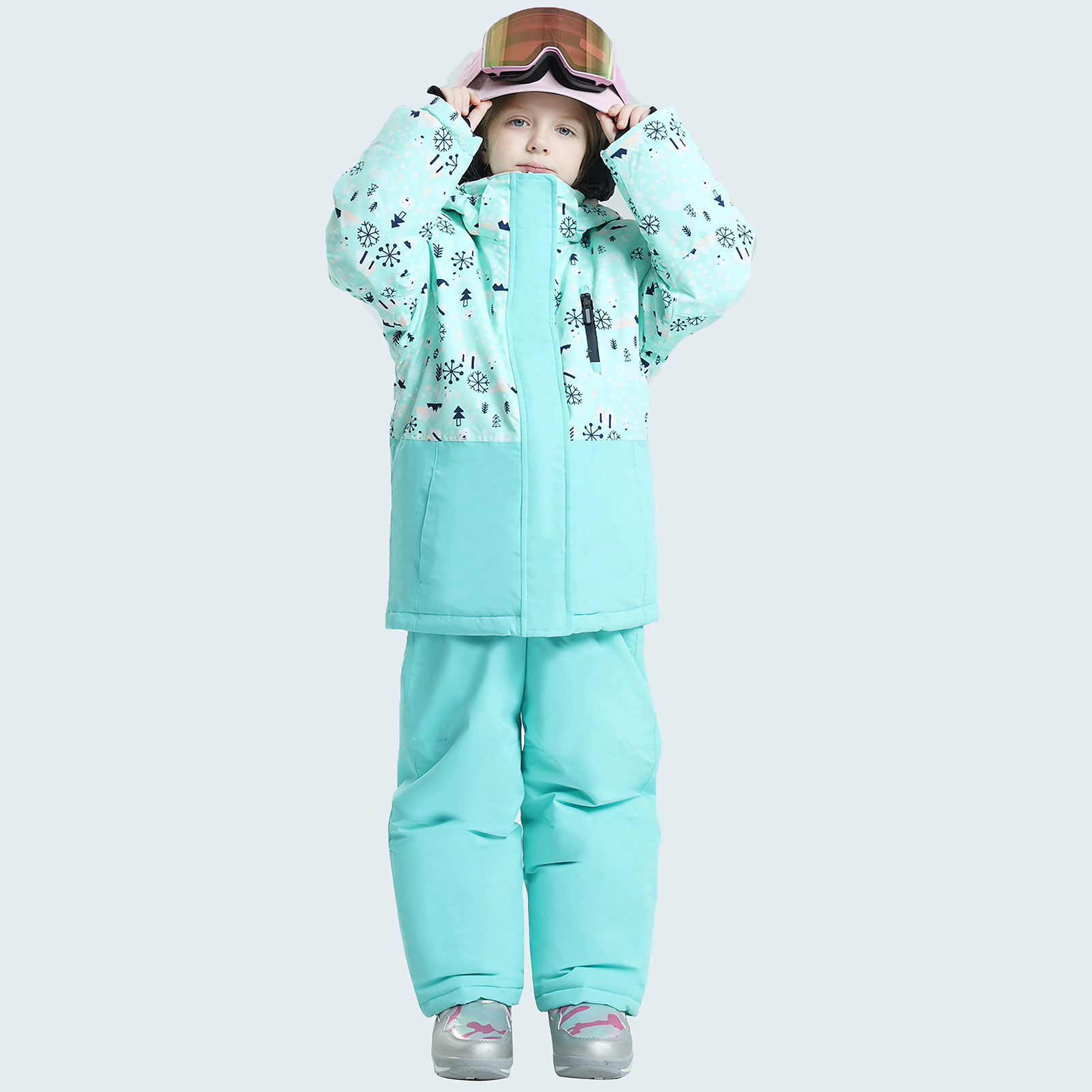 -30도 어린이 스키복, 소년 소녀 스키복, 겨울 스노 - Ski Pants Waterproof 리뷰 및 가격