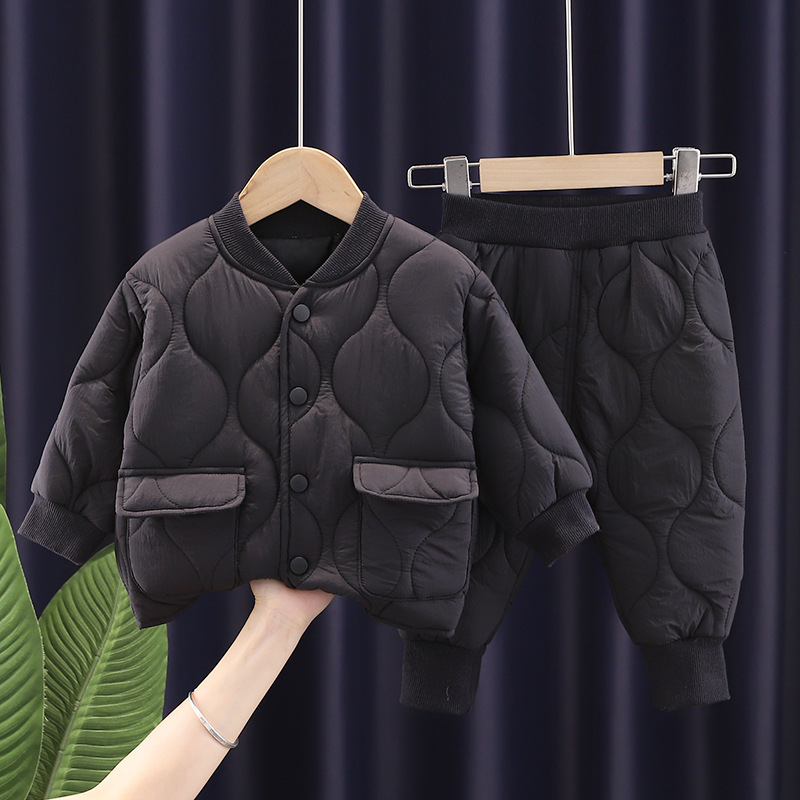 새로운 겨울 아기 남아 의류 세트 어린이용 두꺼운 단색 - Winter Clothing Activities For Toddlers 리뷰 및 가격