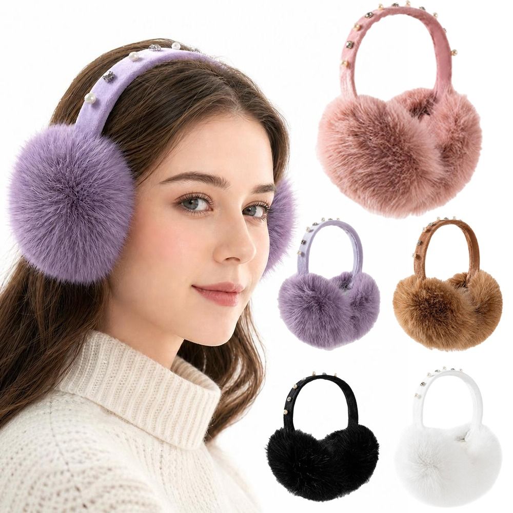 새로운 인조 퍼 이어머프 부드럽고 접이식 이어워머 헤드 - Ear Muff Foldable 리뷰 및 가격