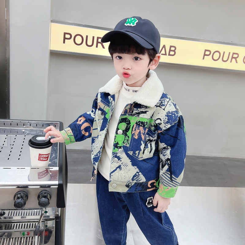 어린이 아기 따뜻한 데님 재킷 파카 코트 모피와 함께  - Winter Clothing Activities For Toddlers 리뷰 및 가격