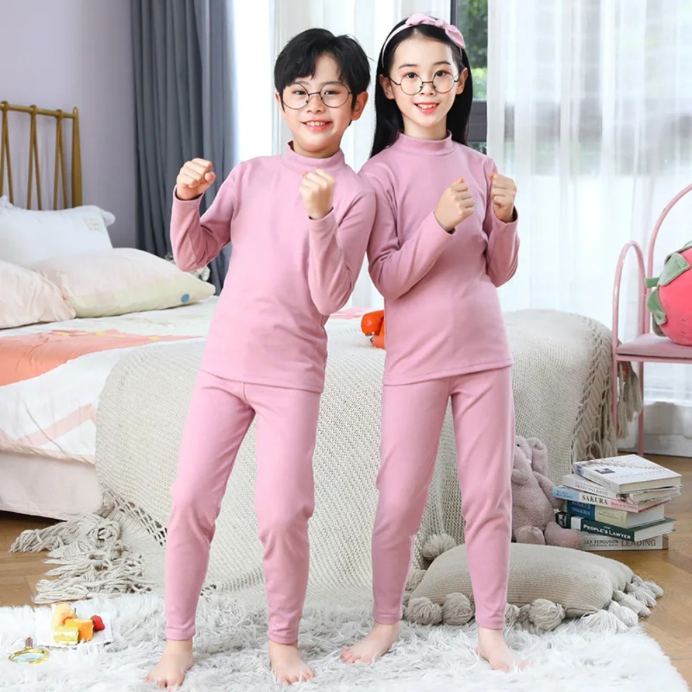 어린이용 중간 길이 칼라 보온 내의 세트 - 양면 기모 - Thermal Base Layer 리뷰 및 가격