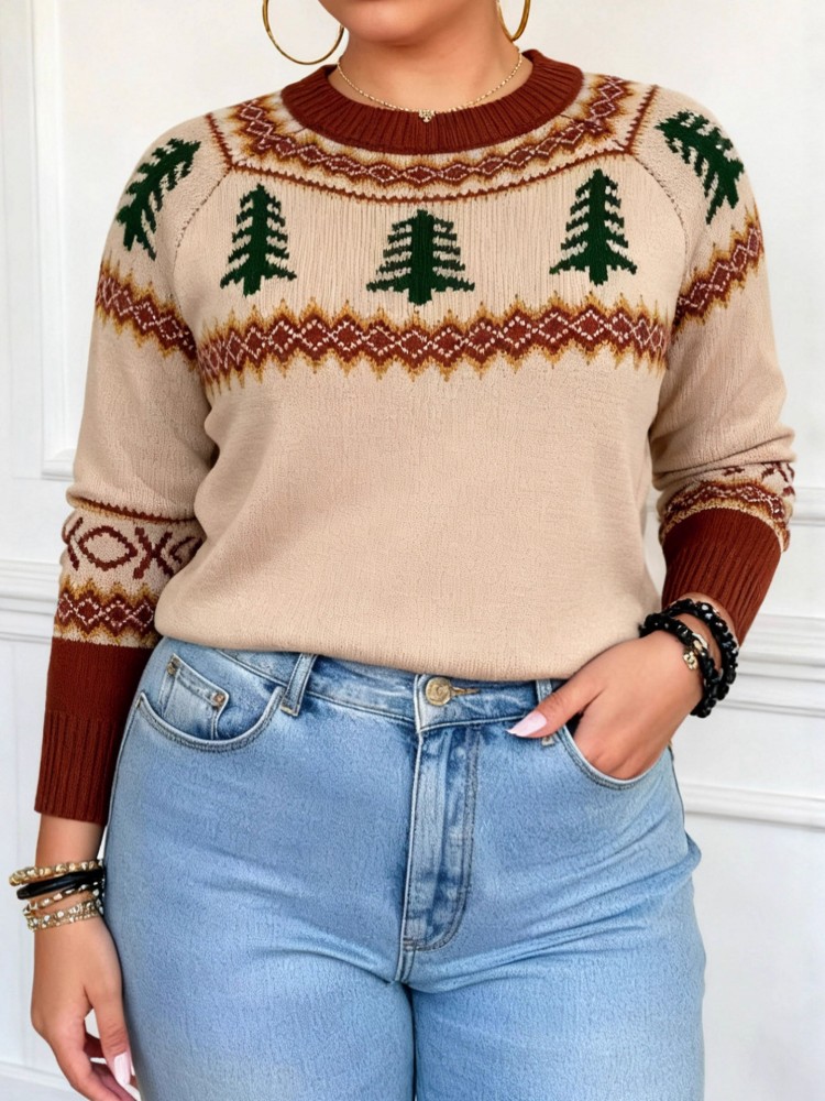 여성 플러스 사이즈 L-3XL 캐주얼 니트 긴팔 니트  - Winter Clothing For Plus Size Women 리뷰 및 가격
