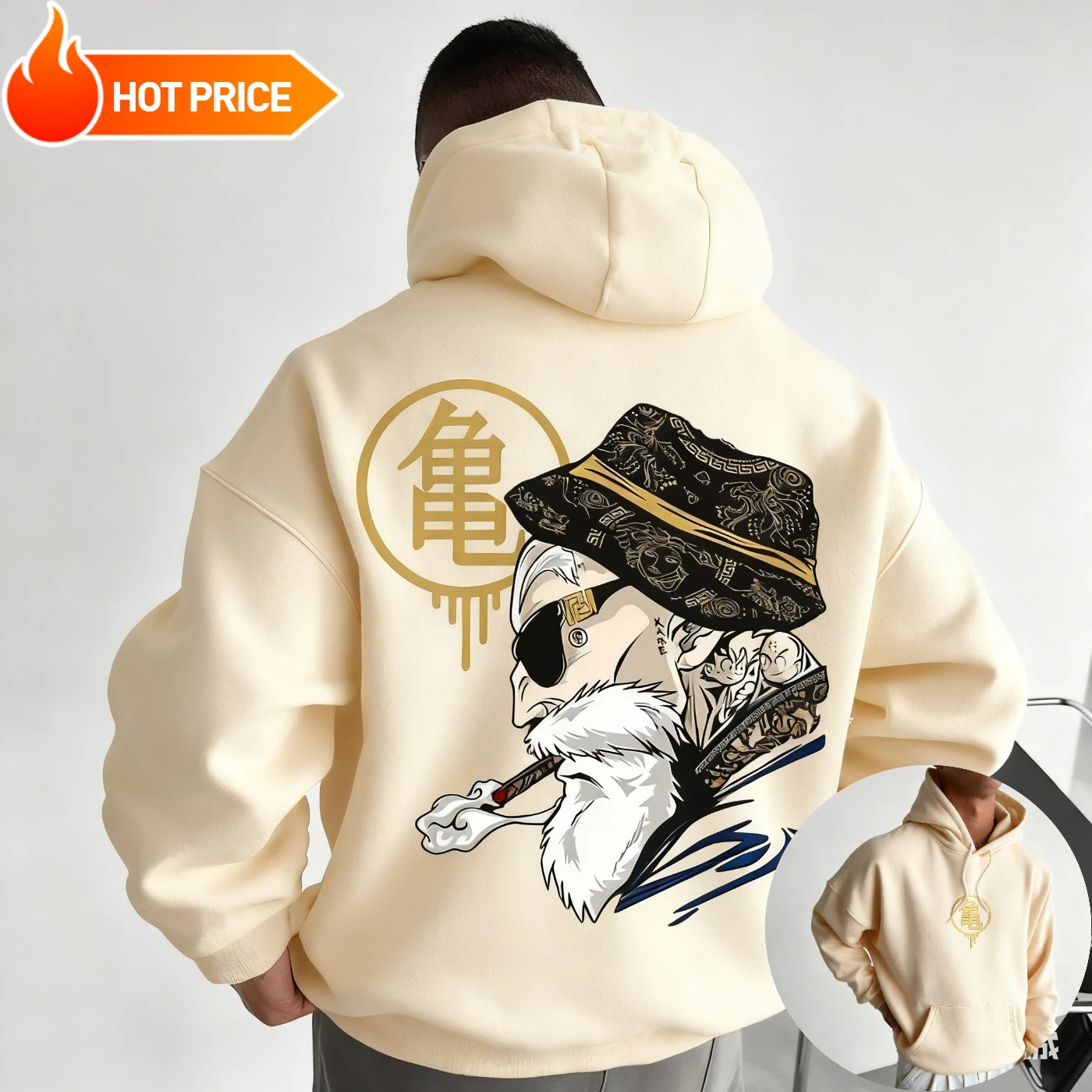마스터 로시 드래곤 볼 사이언 하라주쿠 겨울 남성 후드 - Winter Clothing Japan 리뷰 및 가격