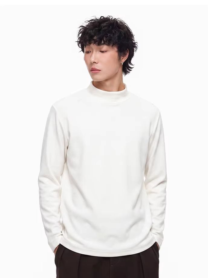심플 베이직 패치워크 미드칼라 긴팔 티셔츠 유니섹스 보 - Thermal Base Layer 리뷰 및 가격